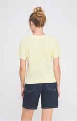 Sunshine Pointelle Dolman Top
