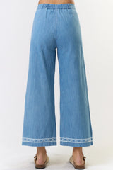 Sunday Stroll Embroidered Pants