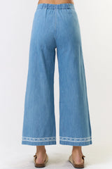 Sunday Stroll Embroidered Pants