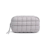CLOUD QUILTED PUFFER COSMETIC & ORGANIZER POUCH
