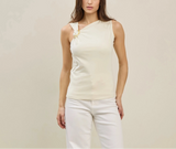 Ginny Gold Trim Top