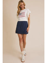 Miss Ruffle Sleeve Top