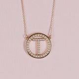 Pearls Initial Necklace