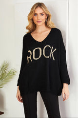 Rock V-Neck Sweater