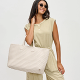 NYC Woven Lather Tote