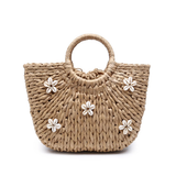 Woven Seashell Tote Bag