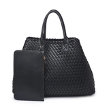 NYC Woven Lather Tote