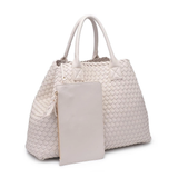 NYC Woven Lather Tote