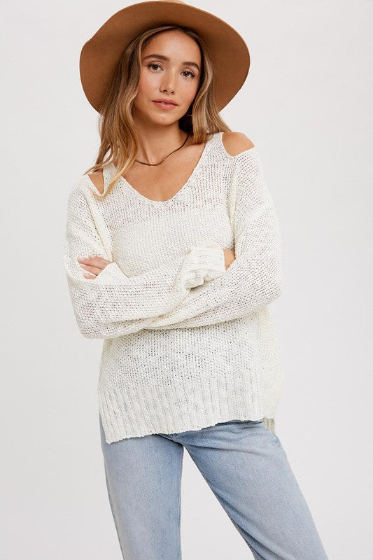 Franny Open Shoulder Pullover