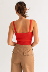 Cynthia Asymmetrical Ribbed Top