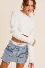 Adeline Knit Cropped Sweater