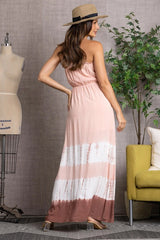 Strapless Tie Dye Maxi Dress