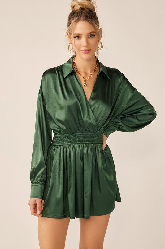 AZARIA LONG SLEEVE ROMPER