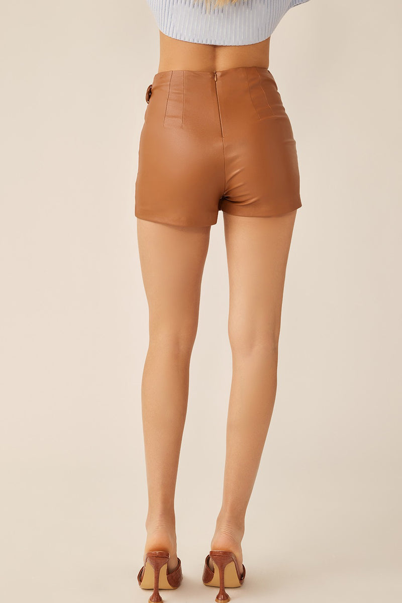 Camel Side Belt Skort