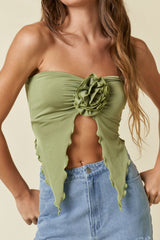 ROSETTE TUBE TOP