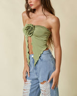 ROSETTE TUBE TOP