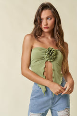 ROSETTE TUBE TOP