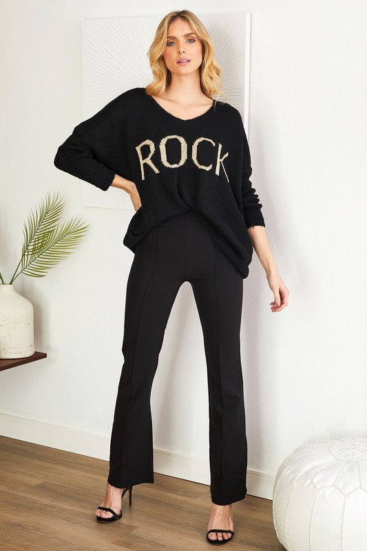 Rock V-Neck Sweater