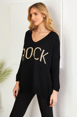 Rock V-Neck Sweater