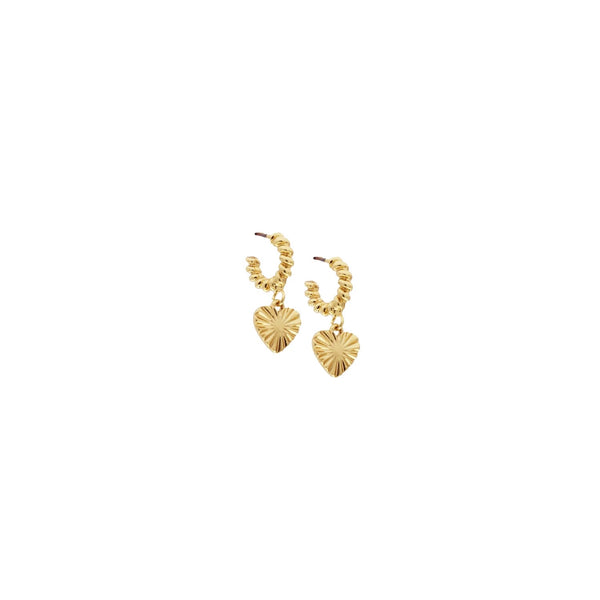 Heart Charm Earrings