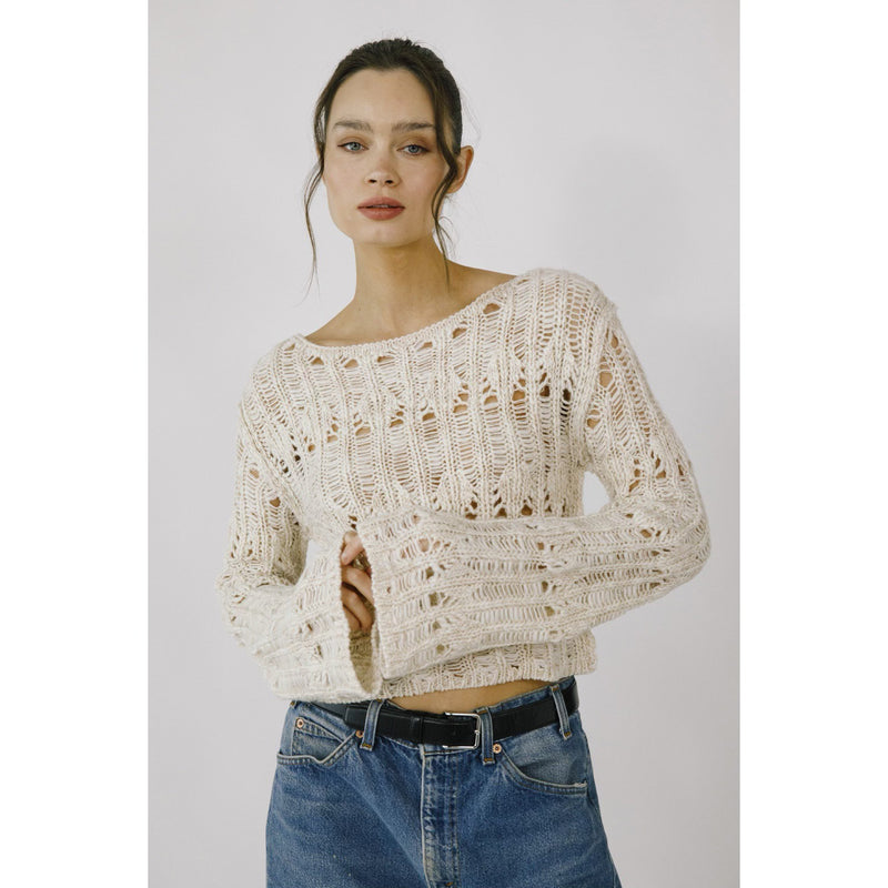 GYPSY BELL SLEEVES KNIT TOP