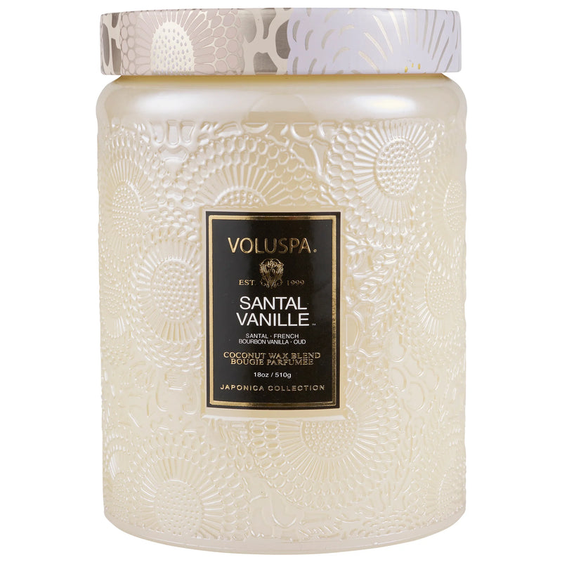 Santal Vanille Large Jar Candle 18oz