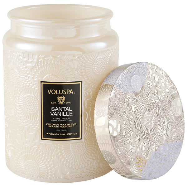 Santal Vanille Large Jar Candle 18oz