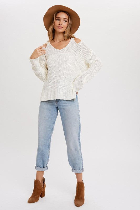 Franny Open Shoulder Pullover