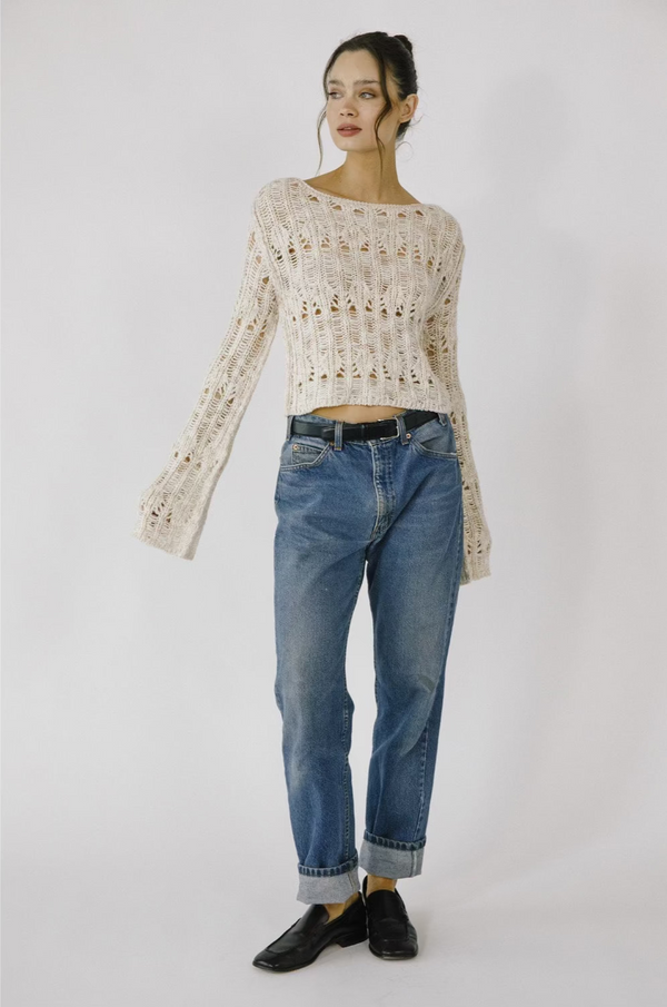 GYPSY BELL SLEEVES KNIT TOP