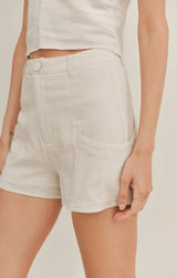 Glamping Shorts-Cream