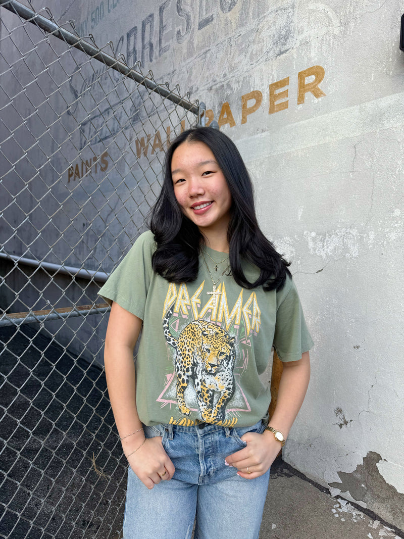 DREAMER LEOPARD VINTAGE TEE