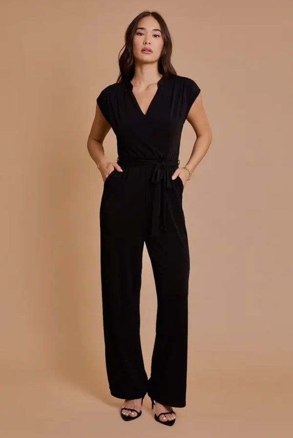 Surplice Tie Jumpsuit