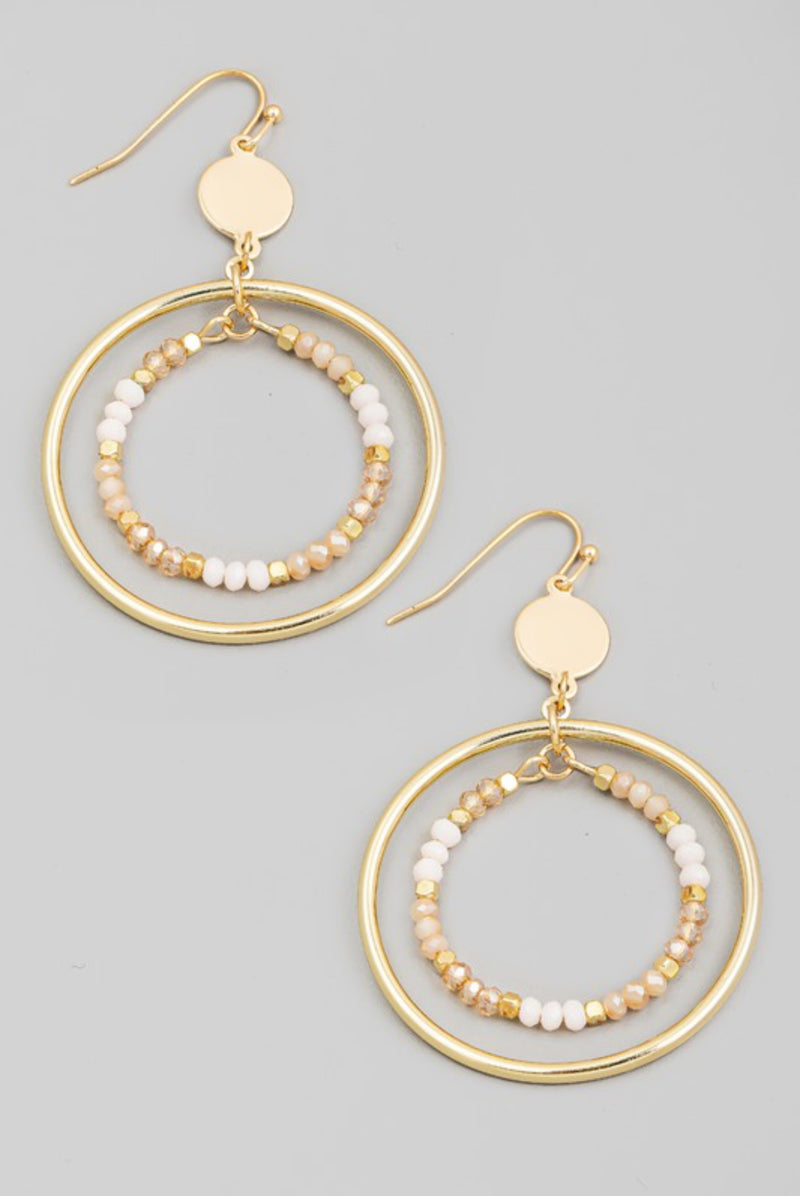 Circle Beaded Earrings