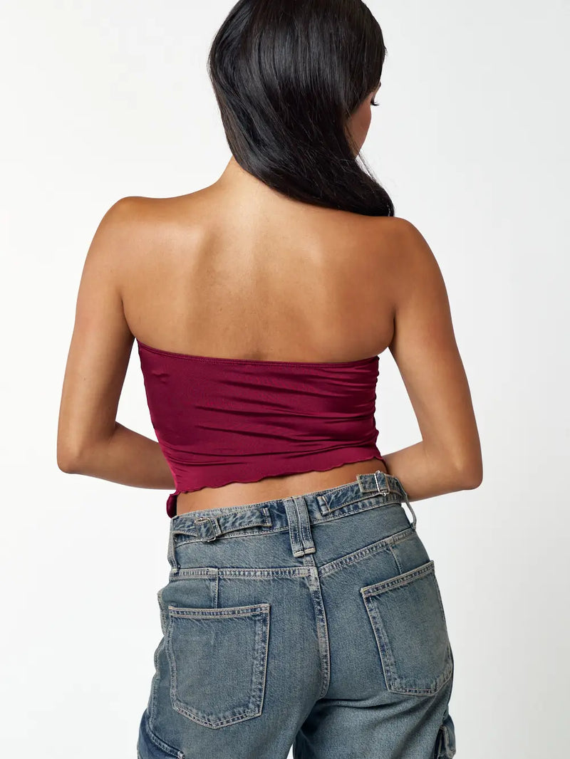 ROSETTE TUBE TOP