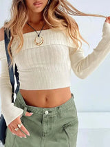 Aspen Off Shoulder Crop Top