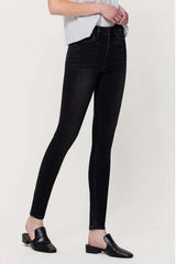 Race High Rise Skinny Jeans