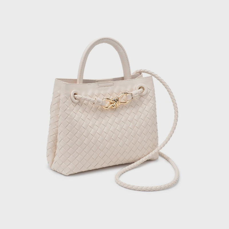 Blakely Woven Crossbody Bag - Ivory