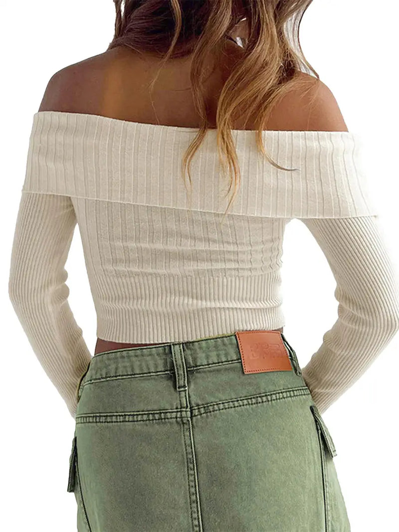 Aspen Off Shoulder Crop Top