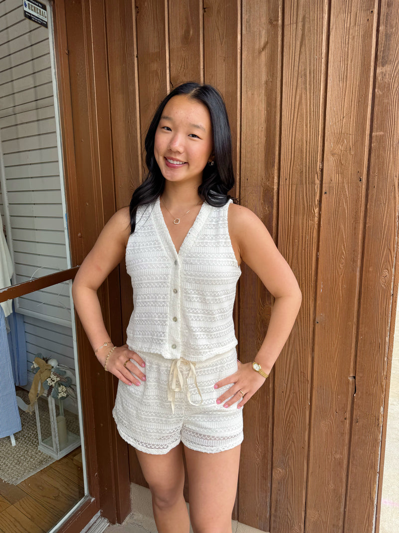Cleo Crochet Vest Top