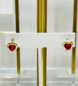 Ruby Heart Huggies