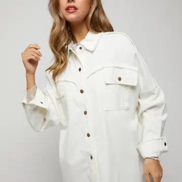 Dani Custom Button Down Shirt Jacket