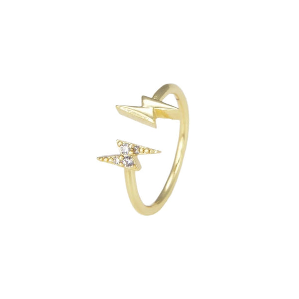 18K Lightning Bolt Ring