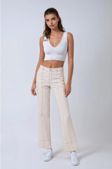 V-Neck Seamless Cropped Top