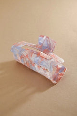 GLOSSY MARBLE HAIR CLAW