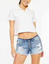 Orion Low Rise Denim Shorts