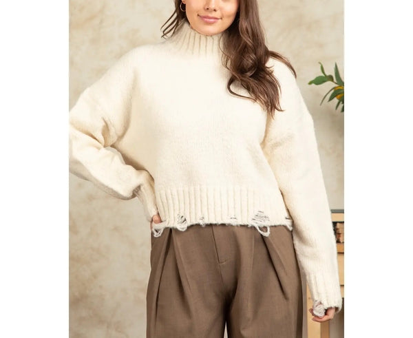 EVEREST MOCK NECK SWEATER