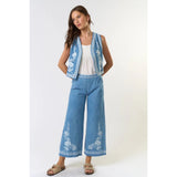 Sunday Stroll Embroidered Pants