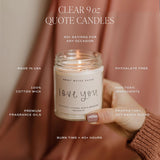 Love You Candle