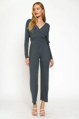 Shimmered Ribbed Pants