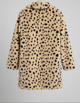 Animal Print Faux Fur Coat